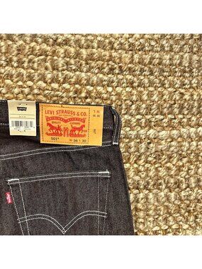 501 Levi's Original Shrink-To-Fit Jeans Color: Burgundy (36x30)